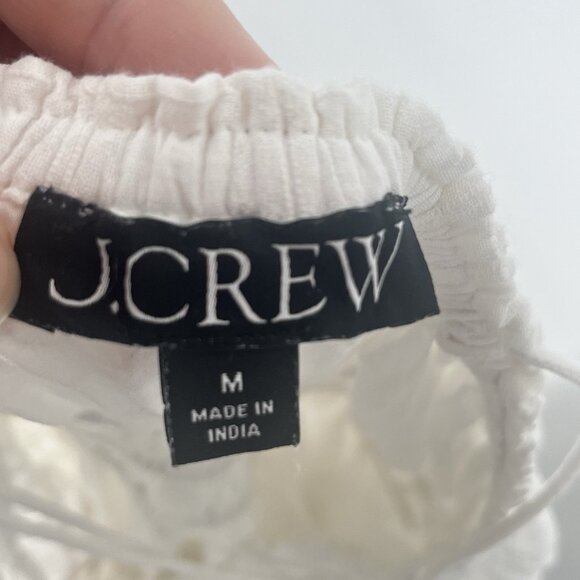 J.Crew CA633 Clio Dress in Textured Gauze Maxi Dress Smocked Sz M Beachy Resort - Picture 5 of 7